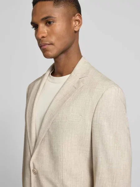 Krój slim fit Marynarka na 2 z dodatkiem Model DATI' Cinque beżowa