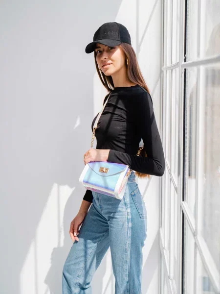 WeLassie Сумка zhnocha-sumka-bes-perlamutrovij-z-blim Штучна шкіра білий