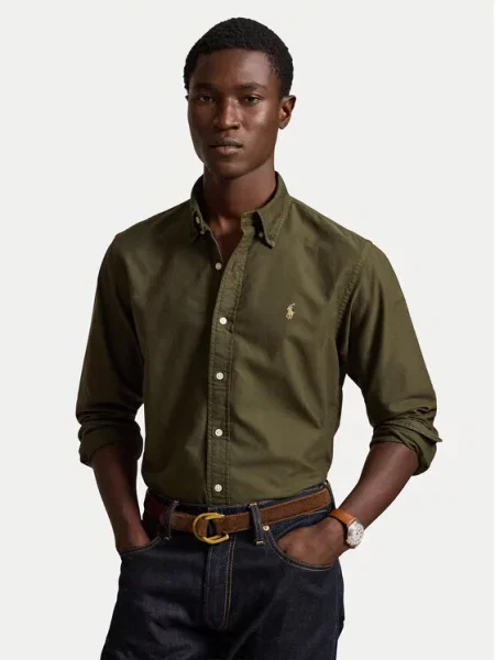 Polo Ralph Lauren Cămașă închis verde