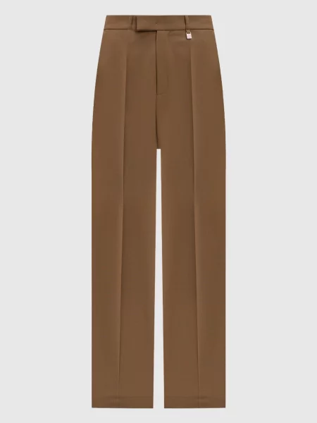 Штани з вовни з логотипом Giuseppe Di Morabito Milano коричневі