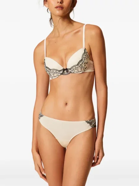 Sutien Twinset din tul alb
