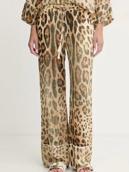 ERMANNO Firenze spodnie lounge z beżowe