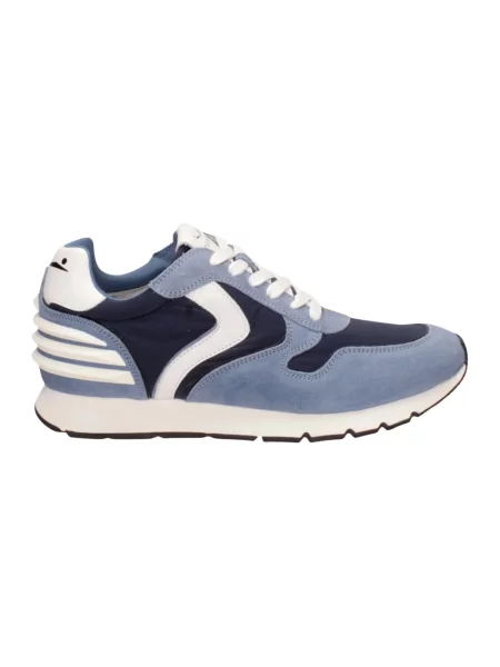 Sneakersy Voile Blanche skórzane niebieskie