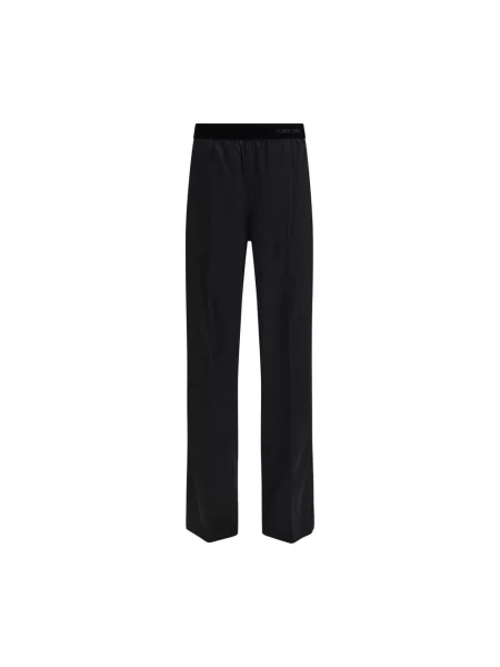 Spodnie Tom Ford ze stretchu czarne