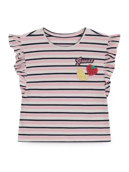 Guess T-shirt Regular Fit ružičasta