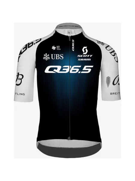 Koszulka rowerowa Gregarius Pro Cycling Team krótki rękaw niebieski czarny XXS biały