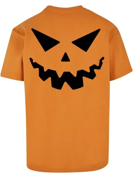 Merchcode Póló Halloween Are You Scared sötét narancssárga fekete