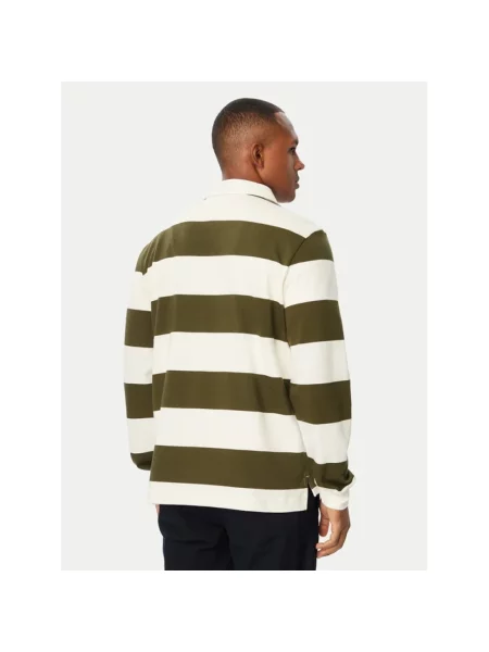 Koszulka polo Tommy Hilfiger w paski zielona