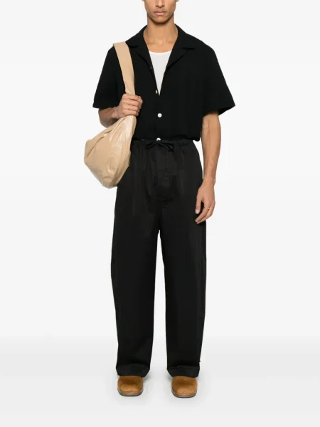 Pantaloni Lemaire cu cordon negru