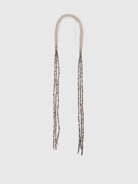 Ожерелье Peserico с бисером коричневое