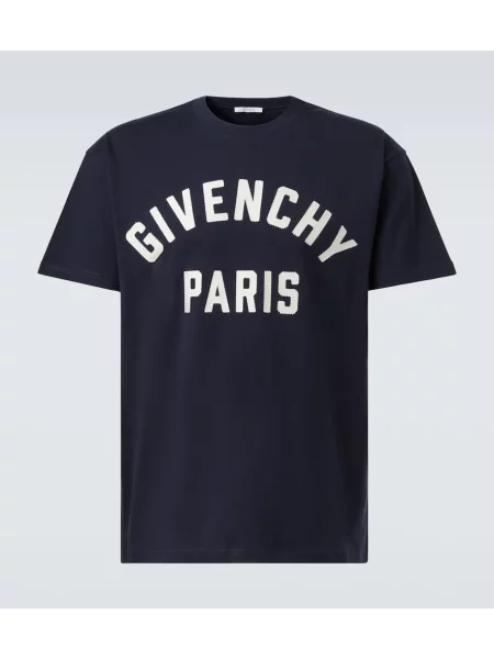 Tricou Givenchy din jerseu albastru