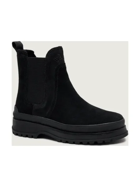 Gant Ghete chelsea Wintly | piele întoarsă negru