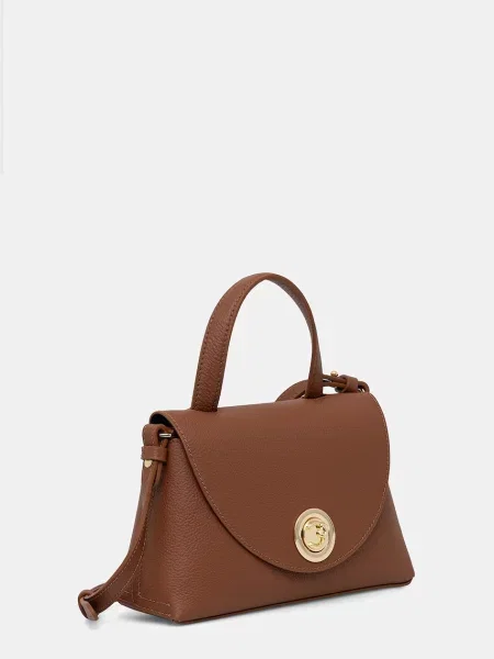 Coccinelle geantă crossbody pentru femei din piele NIKLA maro