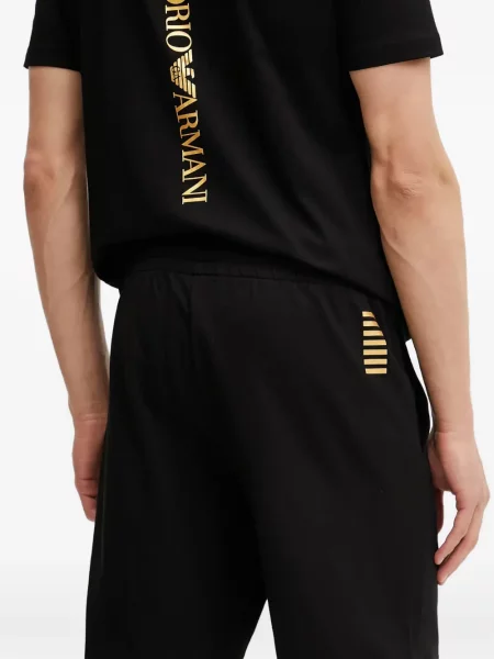 Шорти Ea7 Emporio Armani с принт черно