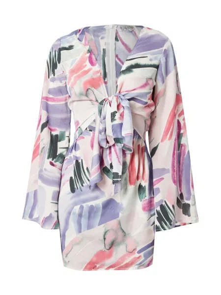 In The Style Rochie verde / lila / roz alb