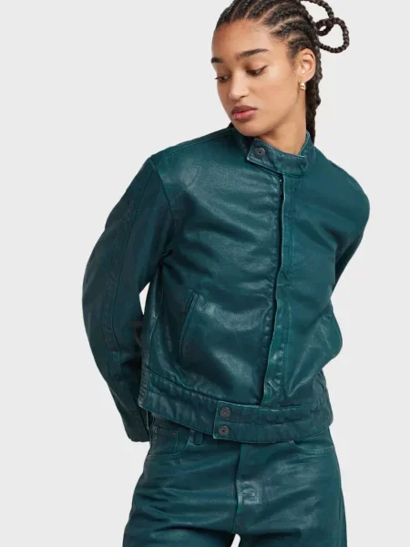 Коротка куртка G-star Raw зелена