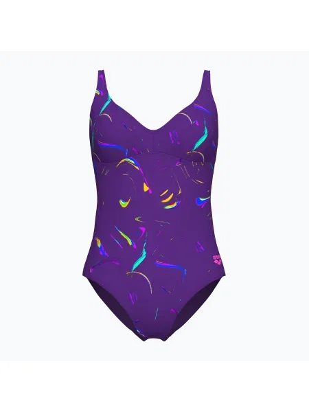 Costum de baie dintr-o singură piesă pentru femei arena Abyss U Back multi plum/plum