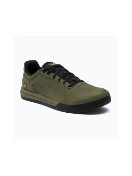 Кросівки велосипедні на платформі Fox Racing Union Flat olive green зелені