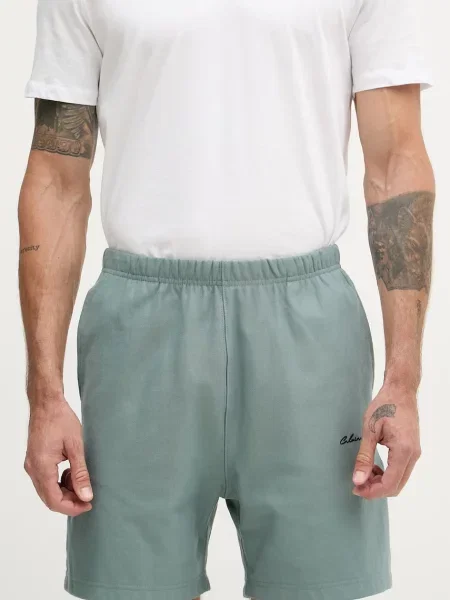 Calvin Klein Jeans szorty dresowe zielone