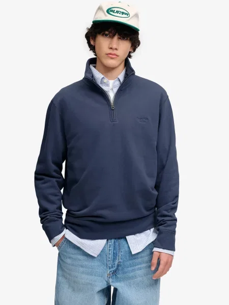 Superdry & Co Mikina ESSENTIAL' modrá