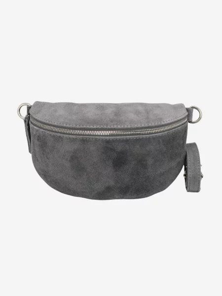 Rucsac Adel Bags din piele de căprioară gri