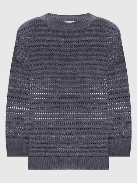 Джемпер з паєтками Peserico сірий