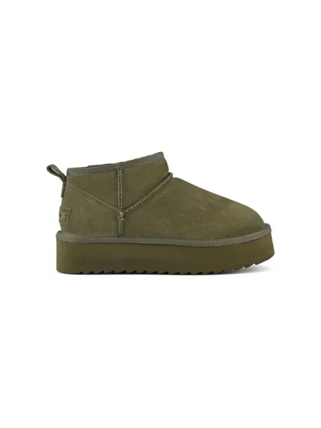Botine Colors Of California din piele de căprioară verde