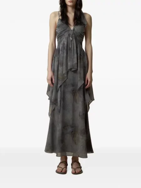 Rochie maxi Elywood gri