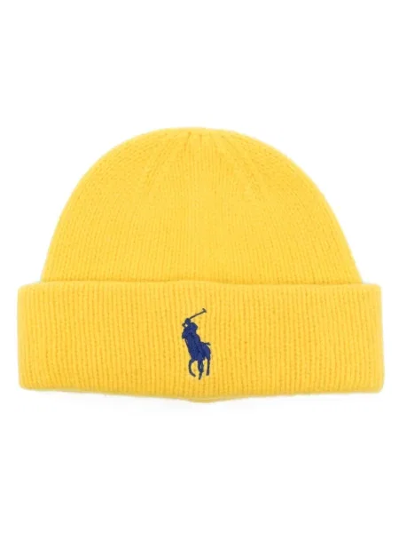 Czapka beanie Polo Ralph Lauren wełniana różowa