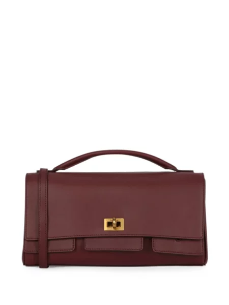 Geantă shopper Balenciaga din piele roșu