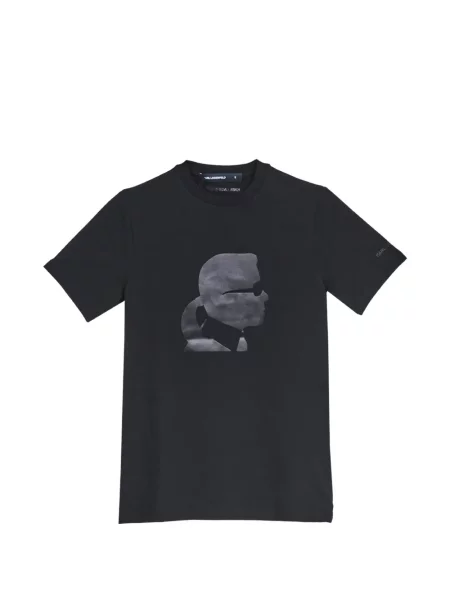 Tricou Karl Lagerfeld cu imagine negru