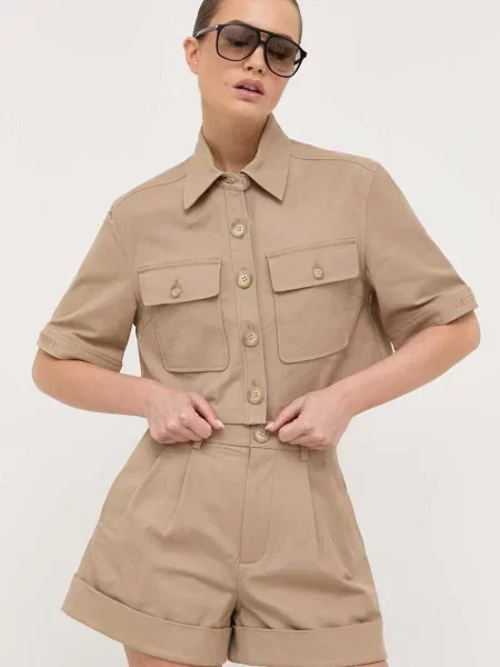Miss Sixty camasa femei cu guler clasic regular bej