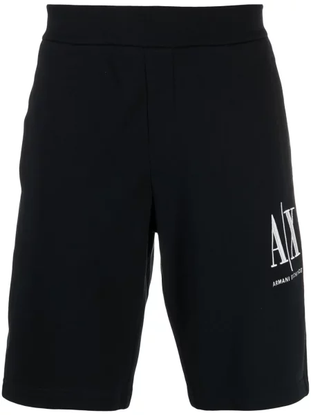 Pantaloni scurți Armani Exchange cu broderie alergare