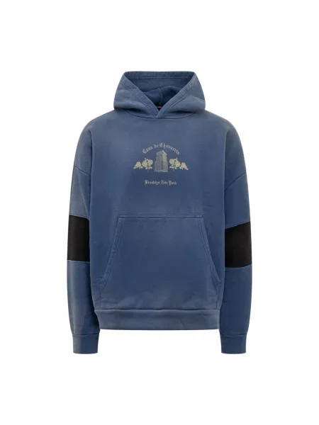 Bluza z kapturem Willy Chavarria z kapturem niebieska