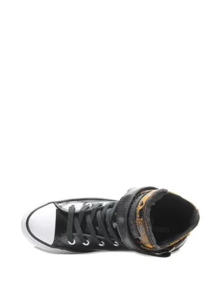 Sneakerși Converse Chuck Taylor All Star cu dungi cu franjuri din țesătură twill negru