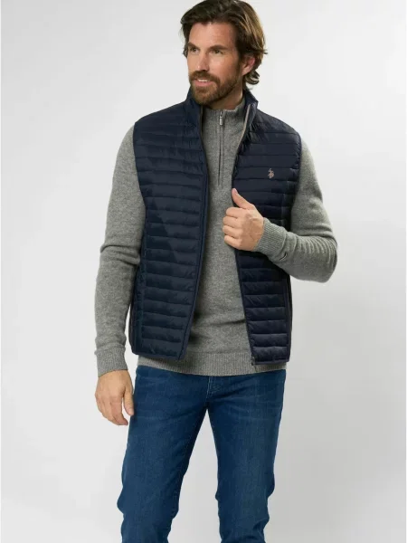 U.S. POLO ASSN. Vestă UMMaks safir