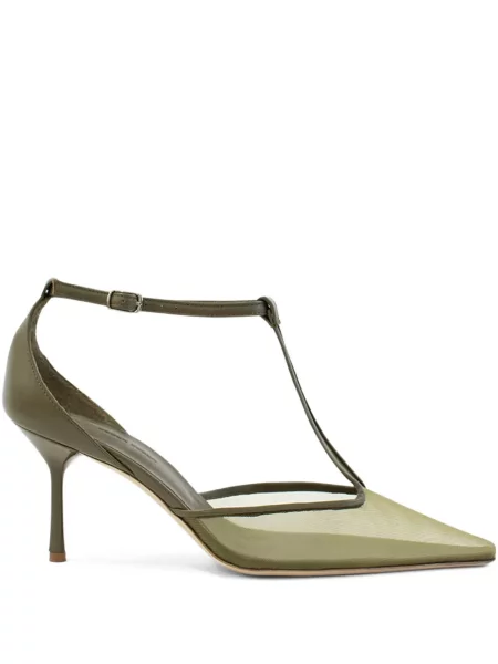 Pantofi cu toc Christopher Esber verde