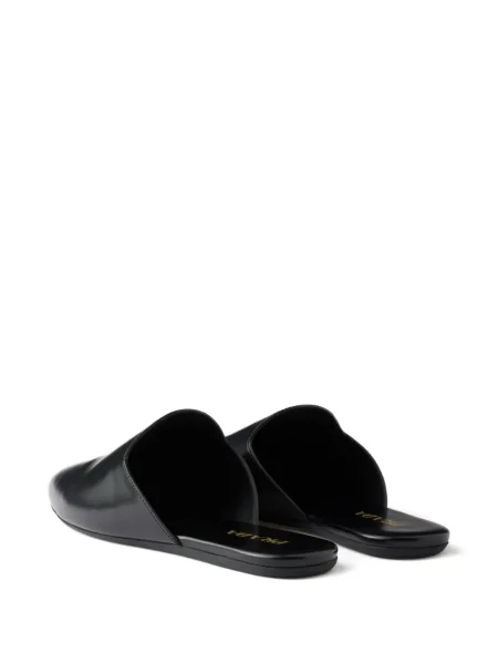 Papuci tip mules Prada din piele negru
