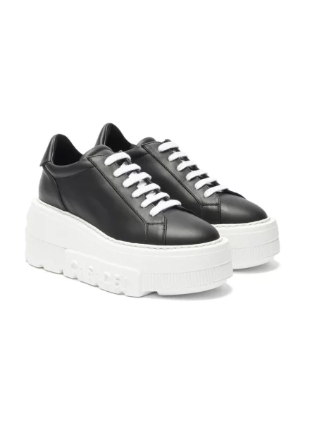 Sneakersy Casadei skórzane czarne