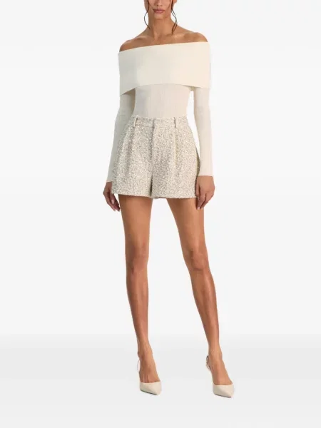Pantaloni scurți Alice + Olivia cu paiete