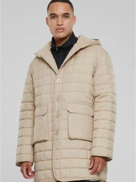 Geacă parka Urban Classics din fleece bej