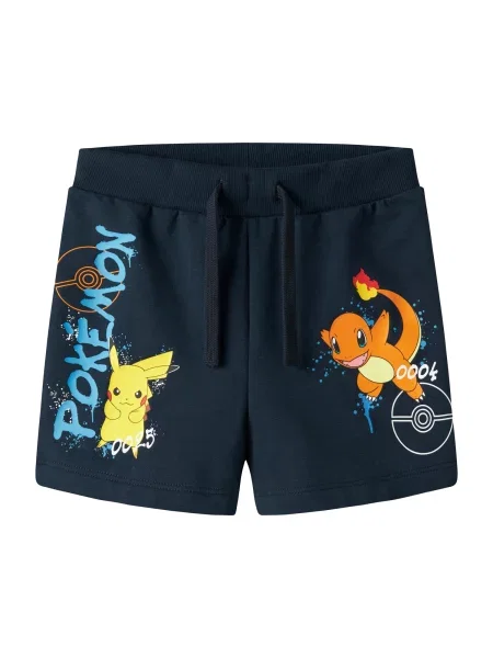 NAME IT Hlače NMMMumi Pokemon mornarsko / azur / žuta / narančasta plava