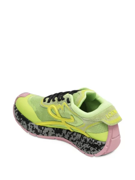 Sneakerși Loewe din piele de căprioară verde