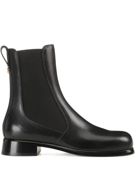 Kožené chelsea boots Sergio Rossi černé