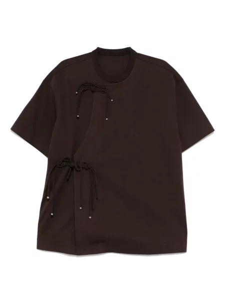 Krótka koszulka Jnby brązowa