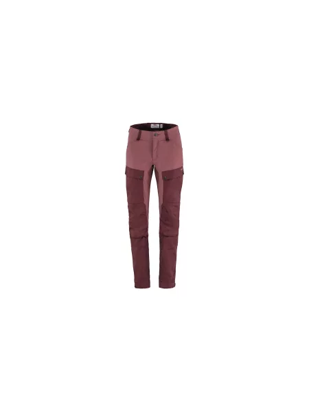 Fjällräven Keb Trousers W Reg Port-Mesa Purple Kobiety Spodnie Fjällräven Burgundowy Size: 34 fioletowe