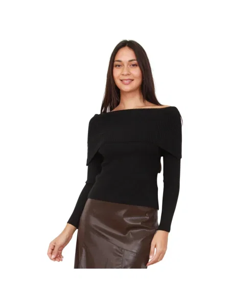 Top La Modeuse negru