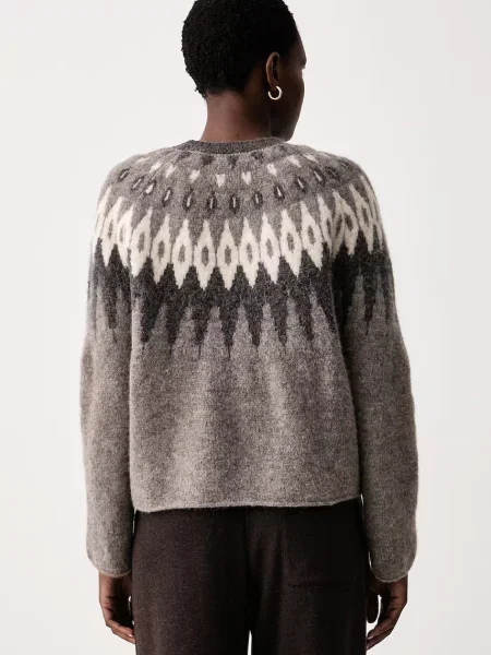 Marc O'Polo sweter z wełną beżowy
