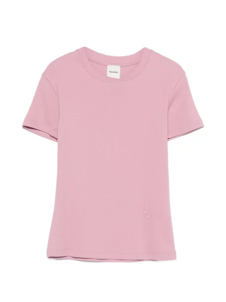 Koszulka Nanushka o krotszym kroju różowa
