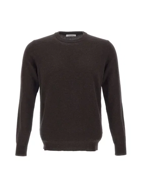 Sweter Kangra wełniany brązowy